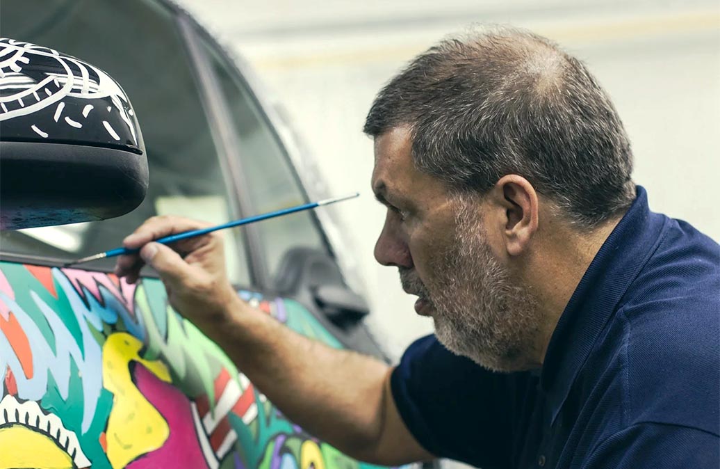 The Notebooks & Smart Car Art Project